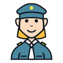 mujer policía icon