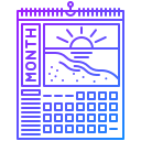 calendario de pared icon