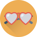 gafas de corazón 