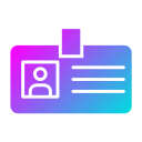 tarjeta de identificación icon