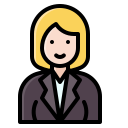 mujer de negocios icon