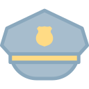 sombrero de policia icon