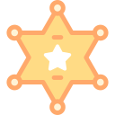 insignia del sheriff icon