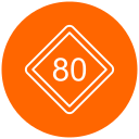 límite de velocidad icon