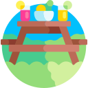 mesa de picnic icon