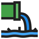 la contaminación del agua icon