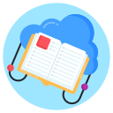 biblioteca en la nube icon