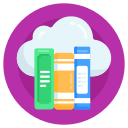 biblioteca en la nube icon