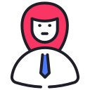 mujer de negocios icon