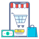 las compras en línea icon