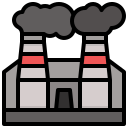 la contaminación del aire icon