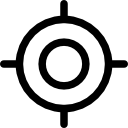 objetivo circular de francotirador 
