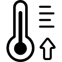 termómetro caliente 