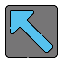 flecha diagonal icon