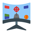 monitor curvo icon