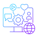 medios de comunicación social icon