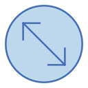 flecha diagonal icon