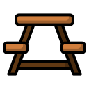 mesa de picnic icon