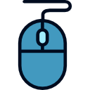 Computer mouse Generic Outline Color icon