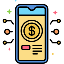 dinero digital icon