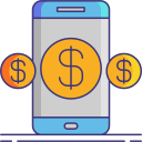 dinero digital icon