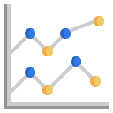 gráfico de linea icon