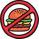 sin comida rapida icon