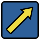 flecha diagonal icon