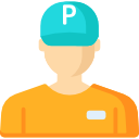 trabajador de estacionamiento icon