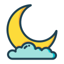 noche nublada icon