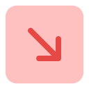 flecha diagonal icon