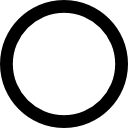 cerchio vuoto icona