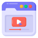 vídeo web icon