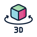 cubo 3d icon