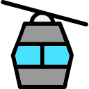 Cable car cabin icon