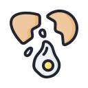 Cracked egg icon