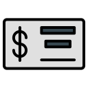 cheque bancario icon