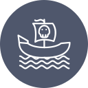 barco pirata icon