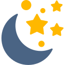 luna y estrellas icon