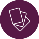 tarjetas flash icon