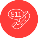 llamada al 911 icon