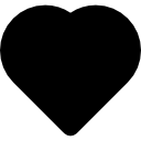 forma de corazón negro 