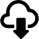 descargado de la nube icon