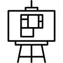 huis plan board icoon