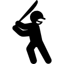 jugador de cricket icon