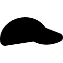 gorra perfil negra icon