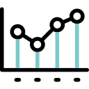 gráfico de linea animated icon