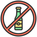 no alcohol