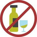 no alcohol