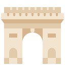 arco del triunfo icon